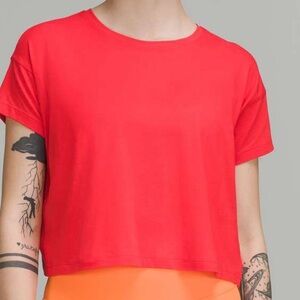 lululemon athletica Red Crop Top
